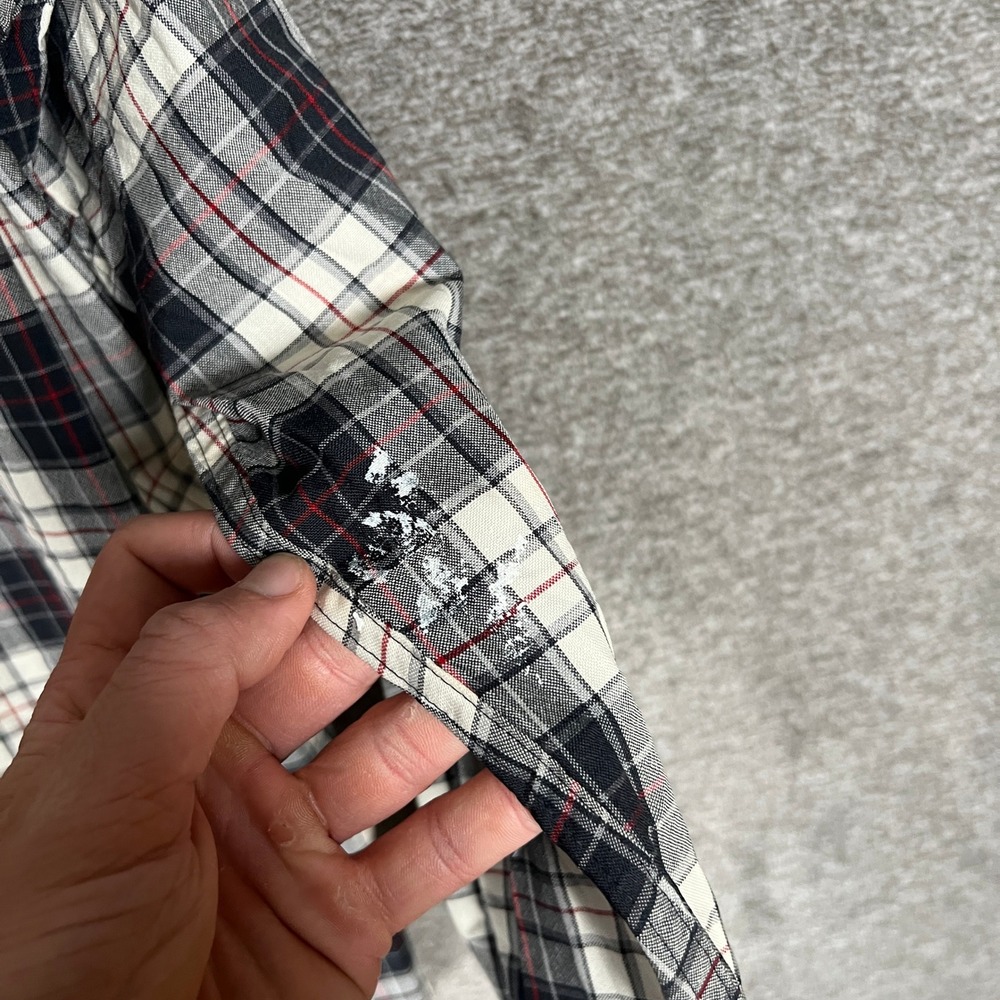 Sir Pendleton Mens Large Plaid Flannel Button Down Long Sleeve Shirt - Picture 13 of 13